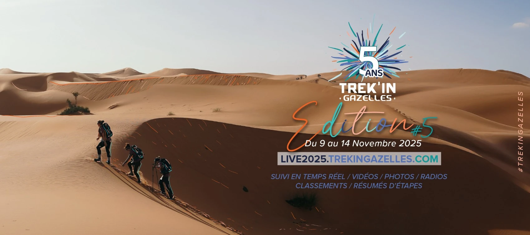Trek'In Gazelles 2025 en direct du 09 au 14 novembre
